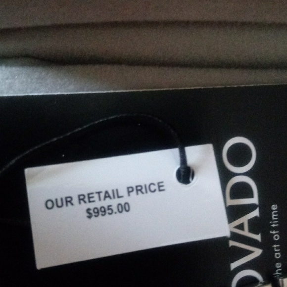 Ladies Black Dial Silver Stainless Steel Watch - Picture 3 of 6